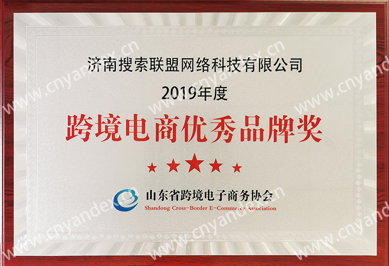 跨境電商年度優(yōu)秀品牌獎